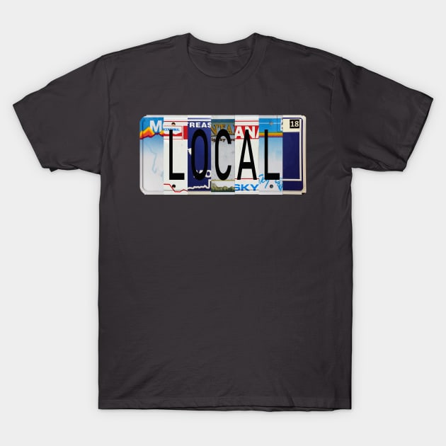 Montana Local, License Plates T-Shirt by stermitkermit